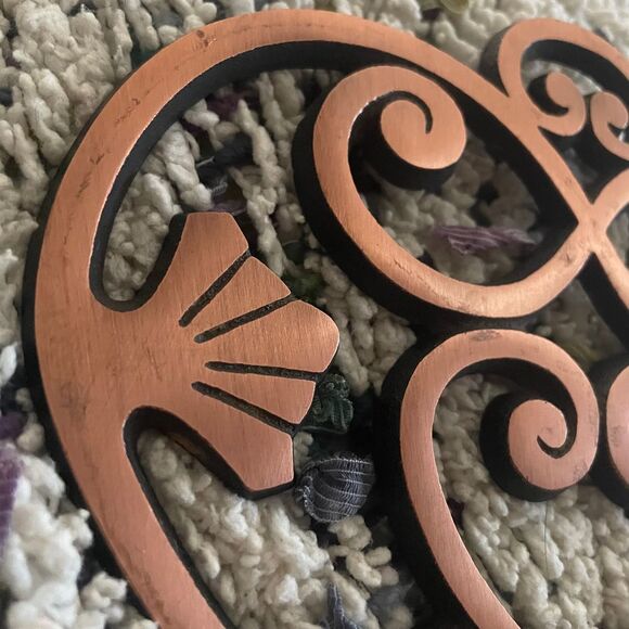 Pampered Chef copper heart kitchen decor trivet - Picture 2 of 10